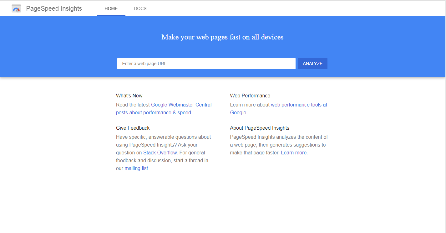 Google PageSpeed Insight