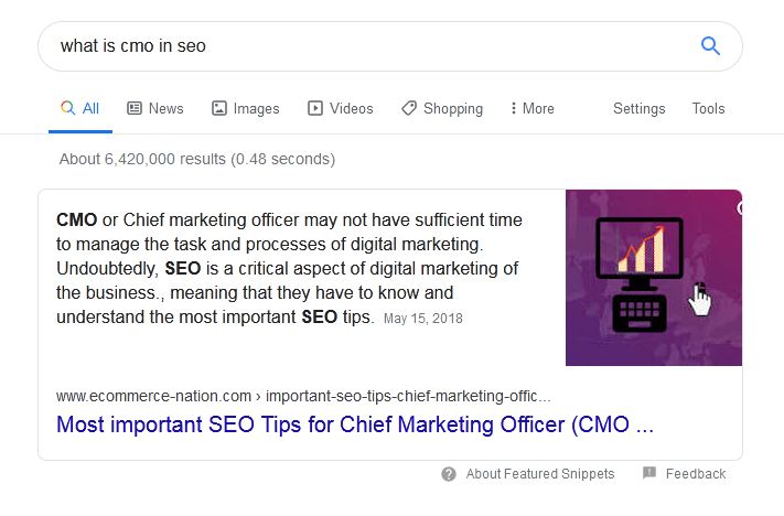 Paragraph Featured Snippet