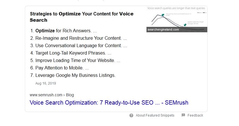 how to optimize for voice search