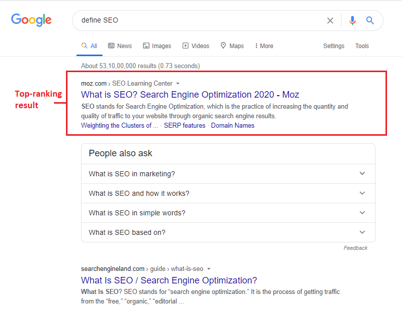 seo example