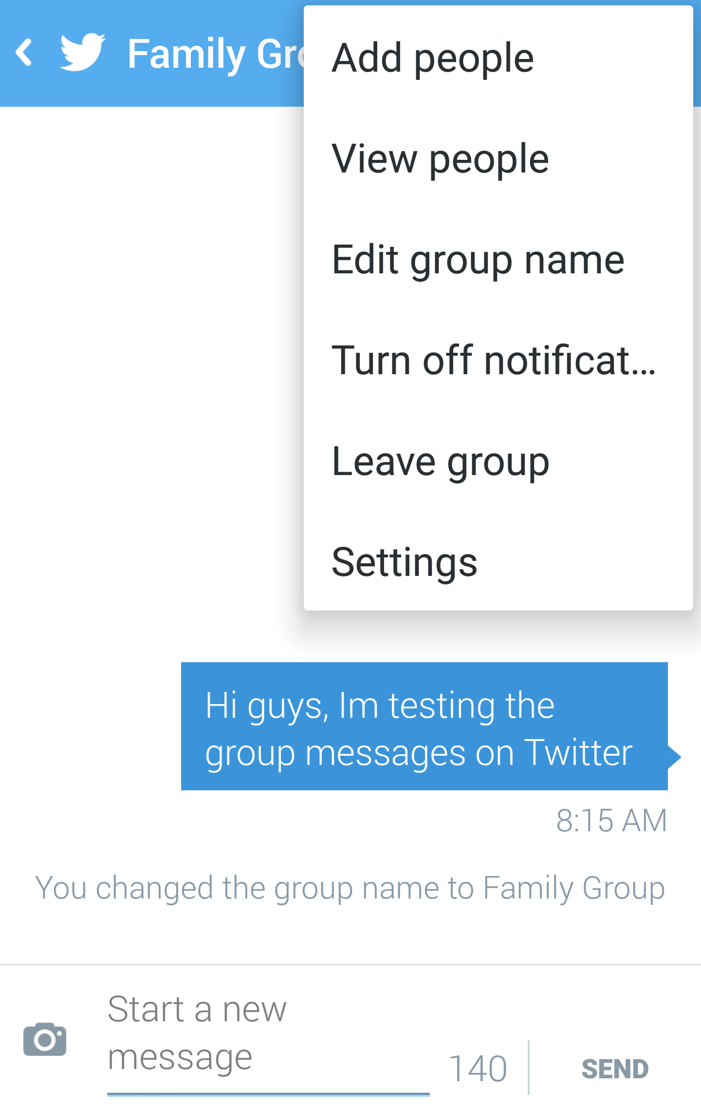 twitter group chat